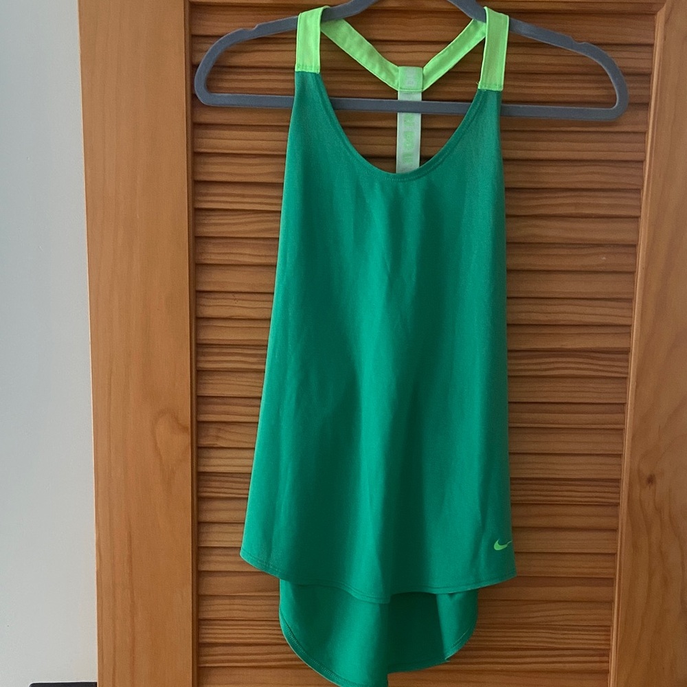 Nike Women's Green Tank Top Medium